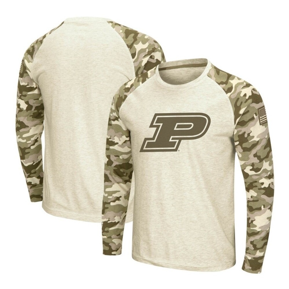 NCAA Purdue Boilermakers Shirt Mens XL Desert Camo OHT Military Appreciation